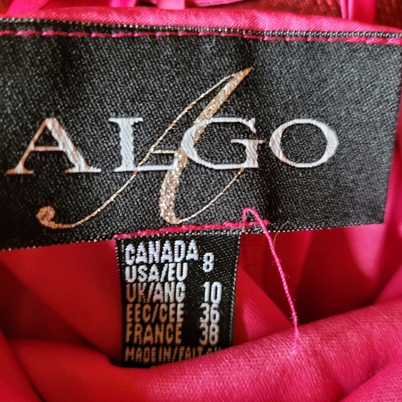 Alago brand pink sparkly dress - women's size 8 - Picture 2 of 3